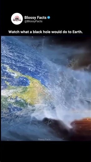 This is how a black hole destroys an entire planet.#space #viral