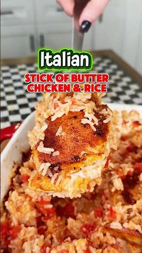 Italian Stick of Butter Chicken & Rice 🇮🇹 MAKE IT! # #cookingvideo #recipe