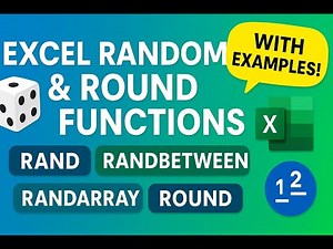 Part-469: RAND, RANDBETWEEN, RANDARRAY & ROUND Functions Explained with Examples