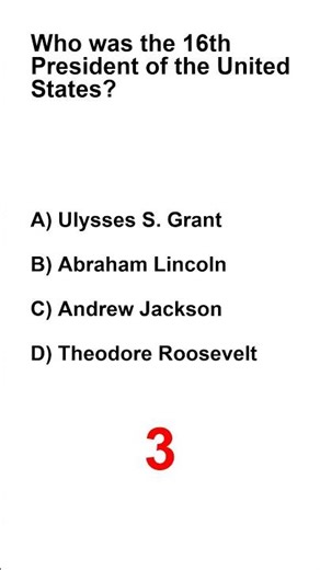 Who was the 16th President of the United States? #usa #usashorts #usafacts