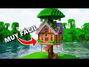 Cómo Hacer una Casa del Árbol GRANDE en Minecraft (Fácil y Rápido)