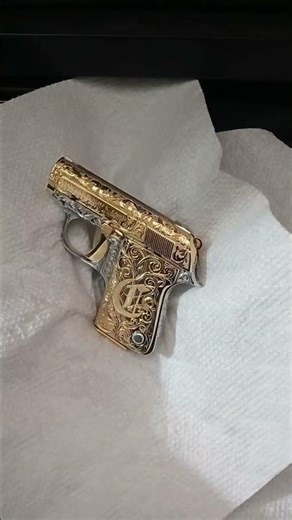 colt 25 cal custom hand engraving