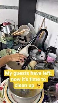 My guests have left, now it's time to clean up 🤗