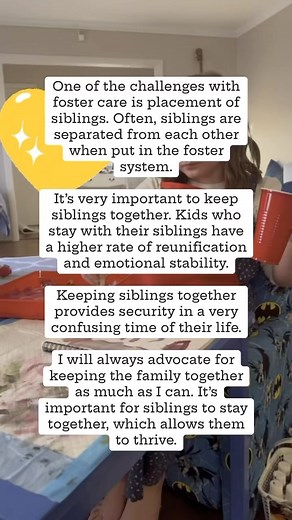 One of the challenges that aren’t talked enough about in Foster Care… Placement of siblings- it’s often upsetting to witness siblings having to be separated in foster care especially when they’re all they have. Keeping them together provides stability and emotional comfort while dealing with this tough time. This is why I will always advocate for keeping the family together for as long as I can. 🙏🧡 • • #nowiamknown #dadlife #singledad #fostercare #fosterdad #fosteringfamilies #blackdads #famil