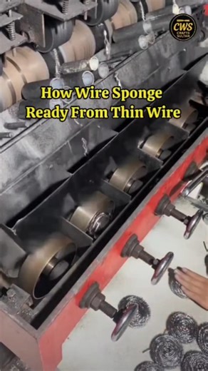 How Wire Sponges Are Actually Made 🧽⚙️ #Manufacturing #shorts #sponge #diy