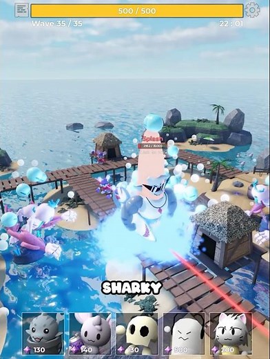 How to SHARK WEEK Weekly Challenge in Tower Heroes 🦈 #roblox #towerheroes