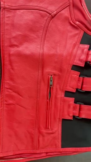Men's Red Cowhide Leather Biker Vest: SWAT Style Tactical Motorcycle Gear - Etsy