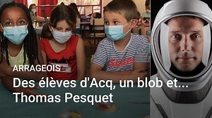 Des élèves, un blob et Thomas Pesquet à Acq, près d'Arras