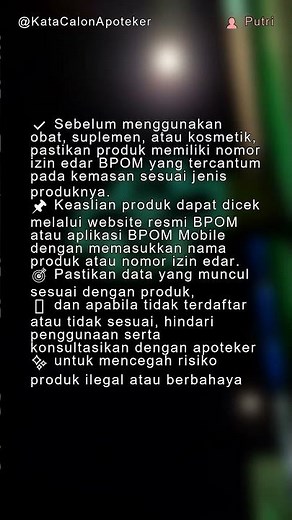Cara cek nomor izin edar BPOM