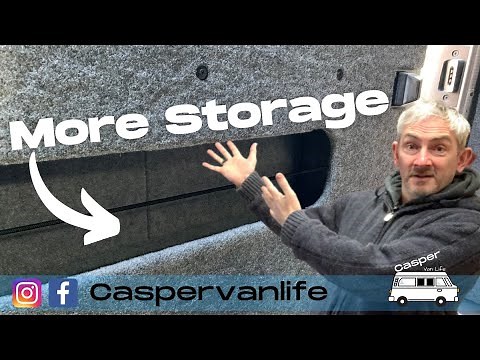 VW T5 Camper - DIY Sliding Door Panel Storage Compartment
