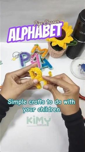 Easy Pipe Cleaner Alphabet #pipecleanercrafts