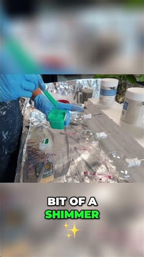 Watch Fluid Art TRANSFORM Ordinary Ornaments Instantly!