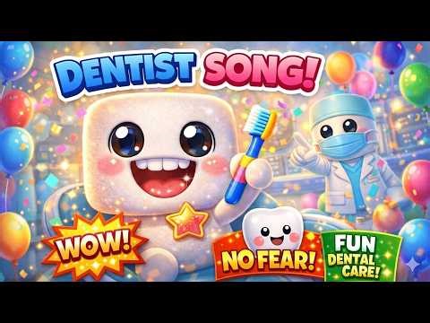 MiniMello Dentist Visit Song 🦷 No Fear Dental Checkup for Kids | Healthy Teeth Routine