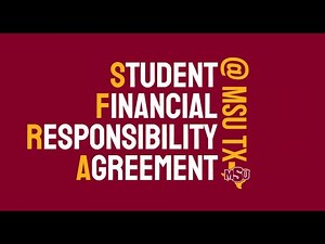 How To: Complete the Student Financial Responsibility Agreement (SFRA)