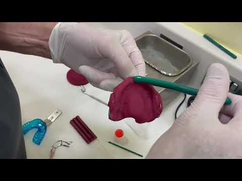 Demonstration of Kemdent Green Stick Impression Compound