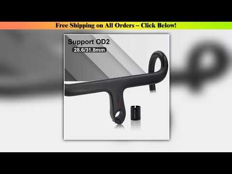 Alfa Pasca Integrated Speed Road Bike Handlebar OD2 28.6/31.8mm Internal Routing Racing Carbon