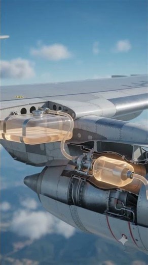 How Aircraft Engines Get Fuel During Flight! ✈️⛽ #Shorts #aircraft #satisfying #aerospace
