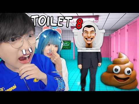 My Girlfriend and I Accidentally Went into a Haunted Restroom at 3 AM 💀 | TOILET 8