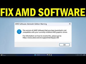 How To Fix The Version of AMD Radeon Software You Have Launched is not compatible with the graphic