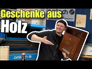 Laser Geschenkideen aus Holz 🔥 Weinkiste, Gravur & Gesellenprüfung | OMTech Turbo 747