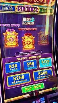 Buying a $500 Max Instant Bonus on Emperor's Throne! #slots #lasvegas #casino