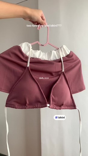 this two toned padded bikini is a must have😉