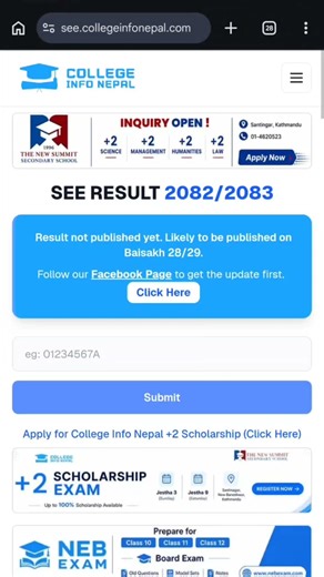 How to check SEE Result 2082/83?