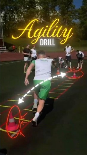 Agility Ladder Footwork Speed Training Drill! #DrNattyReacts #shorts