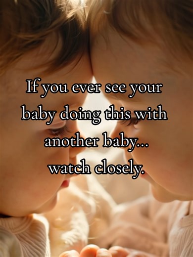 If you ever see your baby doing this with another baby… watch closely. Many parents notice something fascinating when two babies meet for the first time. Before they know language… before they understand words… babies often seem to “talk” to each other. They smile. They babble. They stare at each other like they are having a tiny conversation. And sometimes… they even laugh together. Scientists say babies are naturally curious about faces and sounds. But many parents feel there might be somethin
