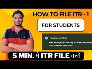 How To File Income Tax Return For Students | ITR 1 Filing Online