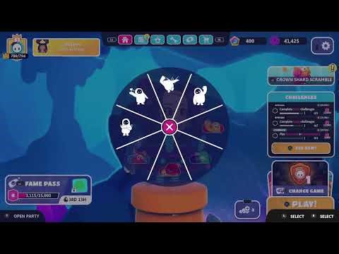 Crown Shard Scramble Quests 👑| Fall Guys Ranked Knockout | No Commentary Stream