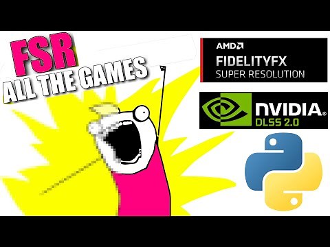 FSR on any Game! Python AI upscaler and Magpie FSR upscaling: The future o low end gaming?