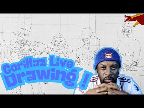 How to Draw The Gorillaz LIVE : Copic Marker Art Process| Draw With Me S1 Ep1