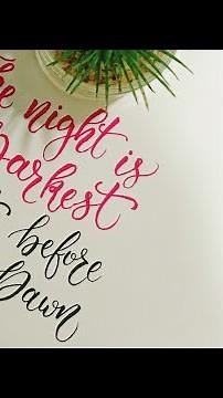 How To: Calligraphy & hand lettering for beginners| Tutorial| Perfect for journaling, card making 🎨