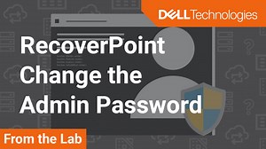 RecoverPoint: How to change admin password from admin