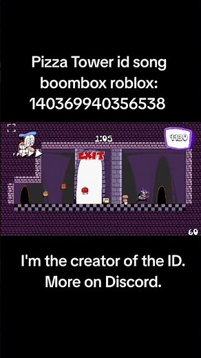 Pizza Tower id song boombox roblox #roblox #роблокс #boombox #song #music #pizzatower #pizzatime
