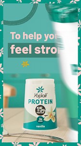 15g protein in one delicious cup. Yoplait Protein packs creamy smooth flavor and makes you feel strong. 💖✨🥄 | Yoplait