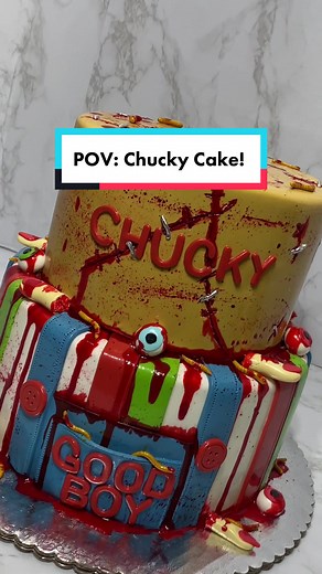 How to Create a Chucky Themed Cake | Baking Recipe & Decorating Ideas