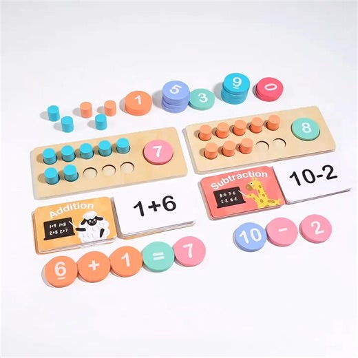 This wooden ten frame set is such a great math tool for classrooms and homeschooling! Can be used to practice multiple math skills with many different ages! | Salokic Store