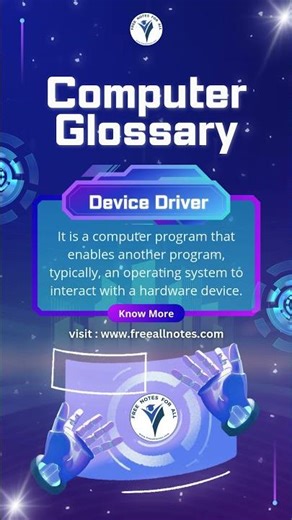 Device Driver | Computer Glossary | Computer Dictionary, Terms #computerkeys #devicedrivers #device