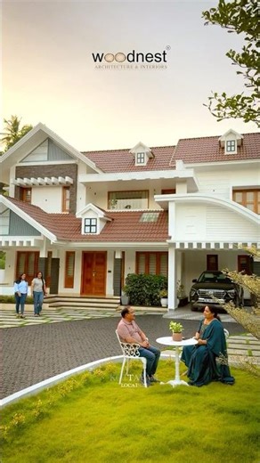 🏠⭐അകം തെളിയട്ടെ, അഴകേറട്ടെ 🤩| വുഡ്‌നെസ്റ്റ് #home #interiordesign #kerala #architectural