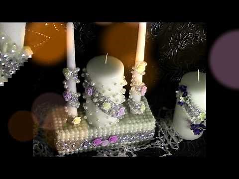 DIY Dollar Tree Wedding Unity Candle & Memorial Candle Set DIY Wedding Series Wk 7