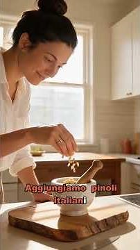 Original Genoese pesto recipe: no blender and easy to digest #genuesepesto #recipe #cooking