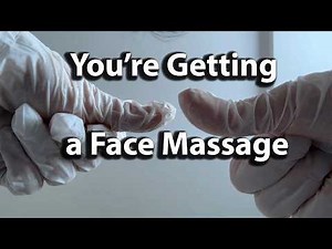 Pampering Face Massage ASMR | Crinkly Gloves Close-Up