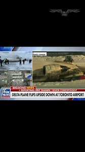 #BREAKING: A Delta Airlines flight from Minneapolis flipped upside down upon landing in Toronto. The airport said all passengers and crew have been accounted for. DETAILS: https://t.co/2OorKKatx1 #deltaairlines #planecrash #toronto #canada #minneapolis #BreakingNews | Washington Examiner