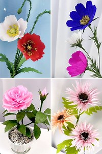DIY Paper Flowers: 5 EASY Steps for Stunning Home Decor! 🏡✂️ #PaperCraftingIdeas | Art & Craft