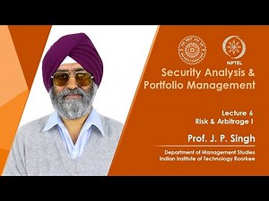 Lecture 06: Risk & Arbitrage I