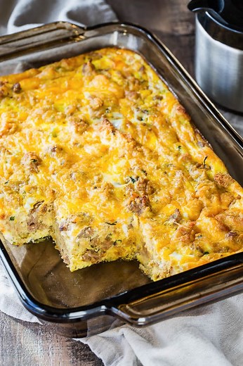 Leftover Stuffing Breakfast Casserole