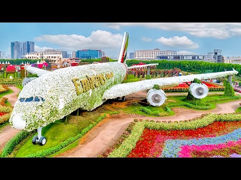 Dubai Miracle Garden Tour 4K | World's Largest Natural Flower Garden | Trip Vlog