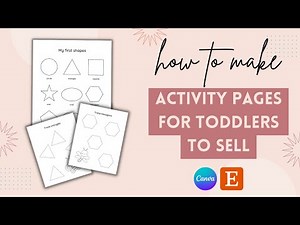 How To Make Kids Activity Pages in Canva (2023)